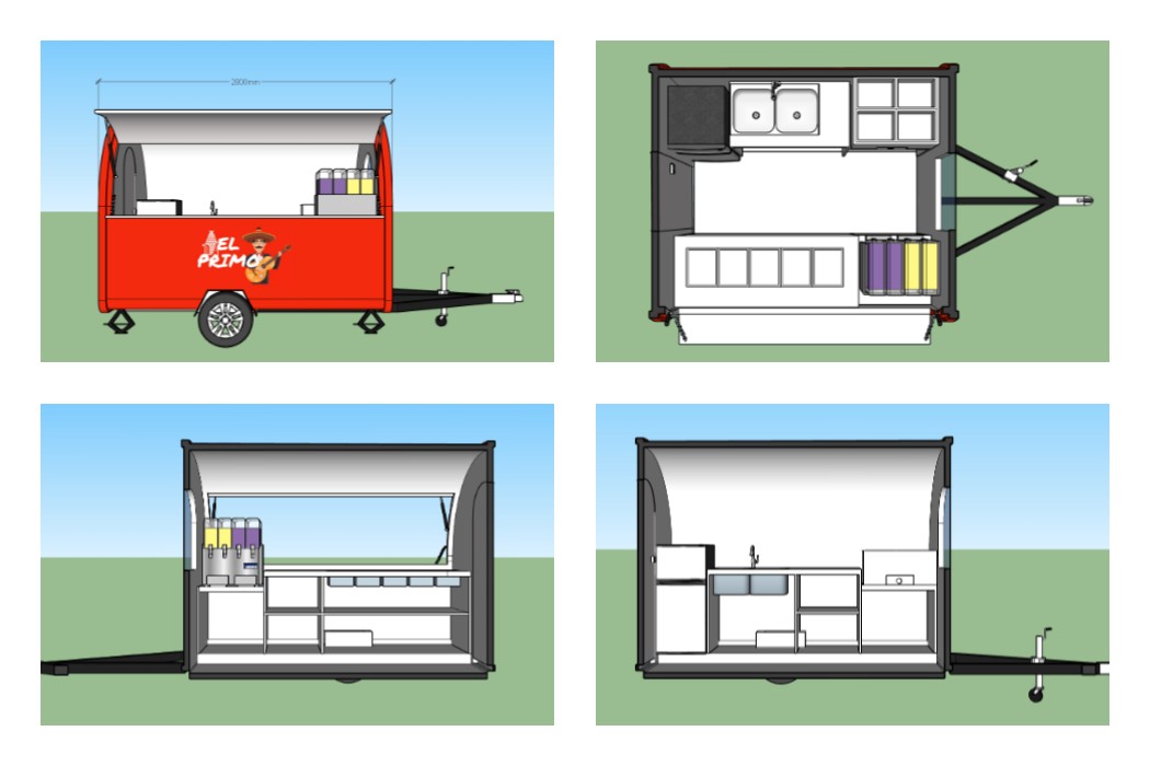 custom mobile food trailer design
